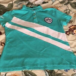 Tommy Hilfiger Short-Sleeve Polo 👕 Green/White Size S/P Good Condition